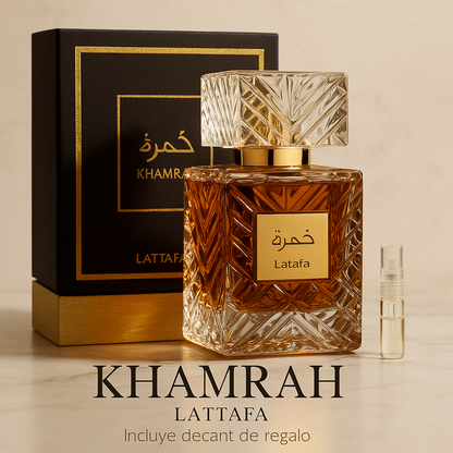 3X1 Yara Lattafa + Amber Oud + Khamrah + Decant de Regalo!