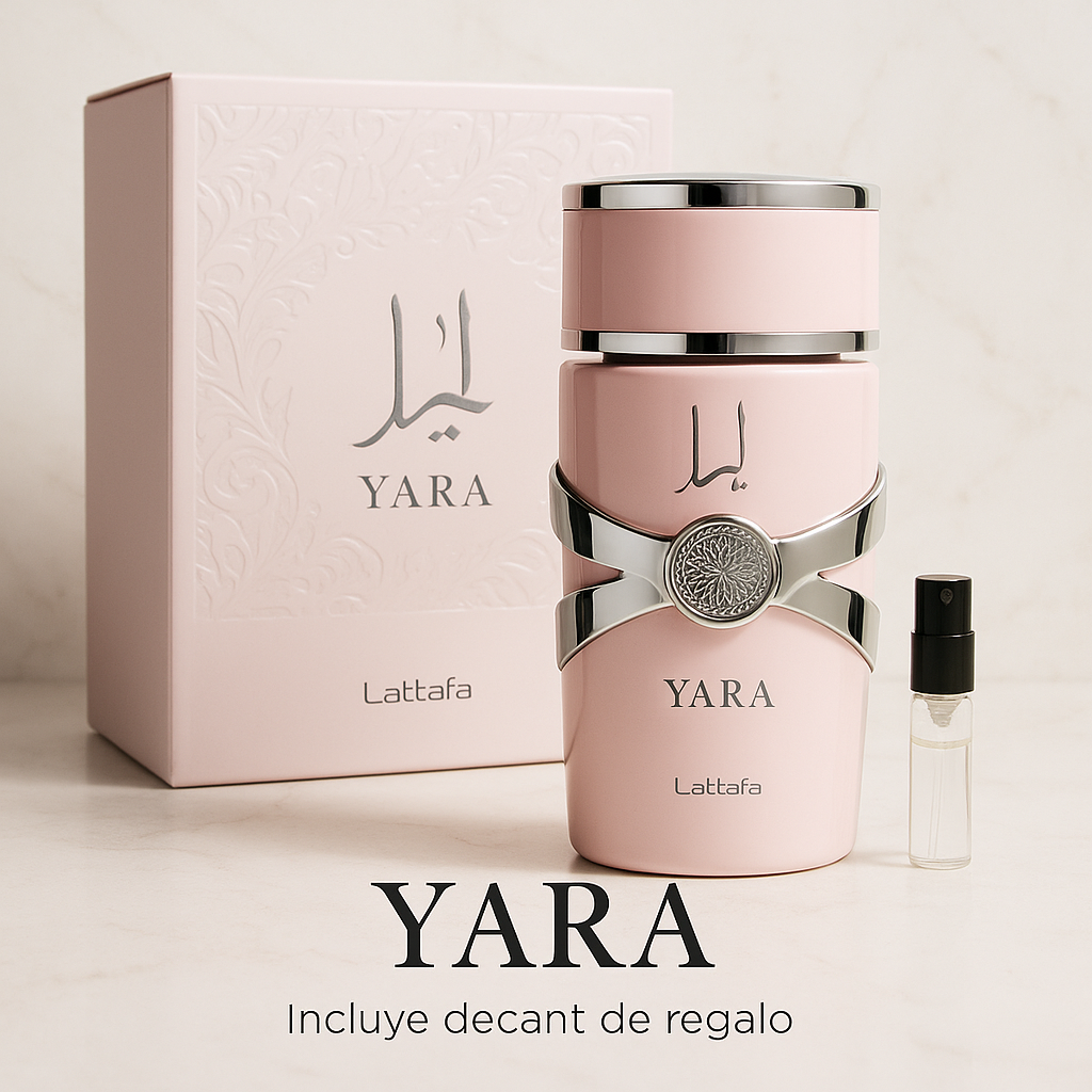 3X1 Yara Lattafa + Amber Oud + Khamrah + Decant de Regalo!